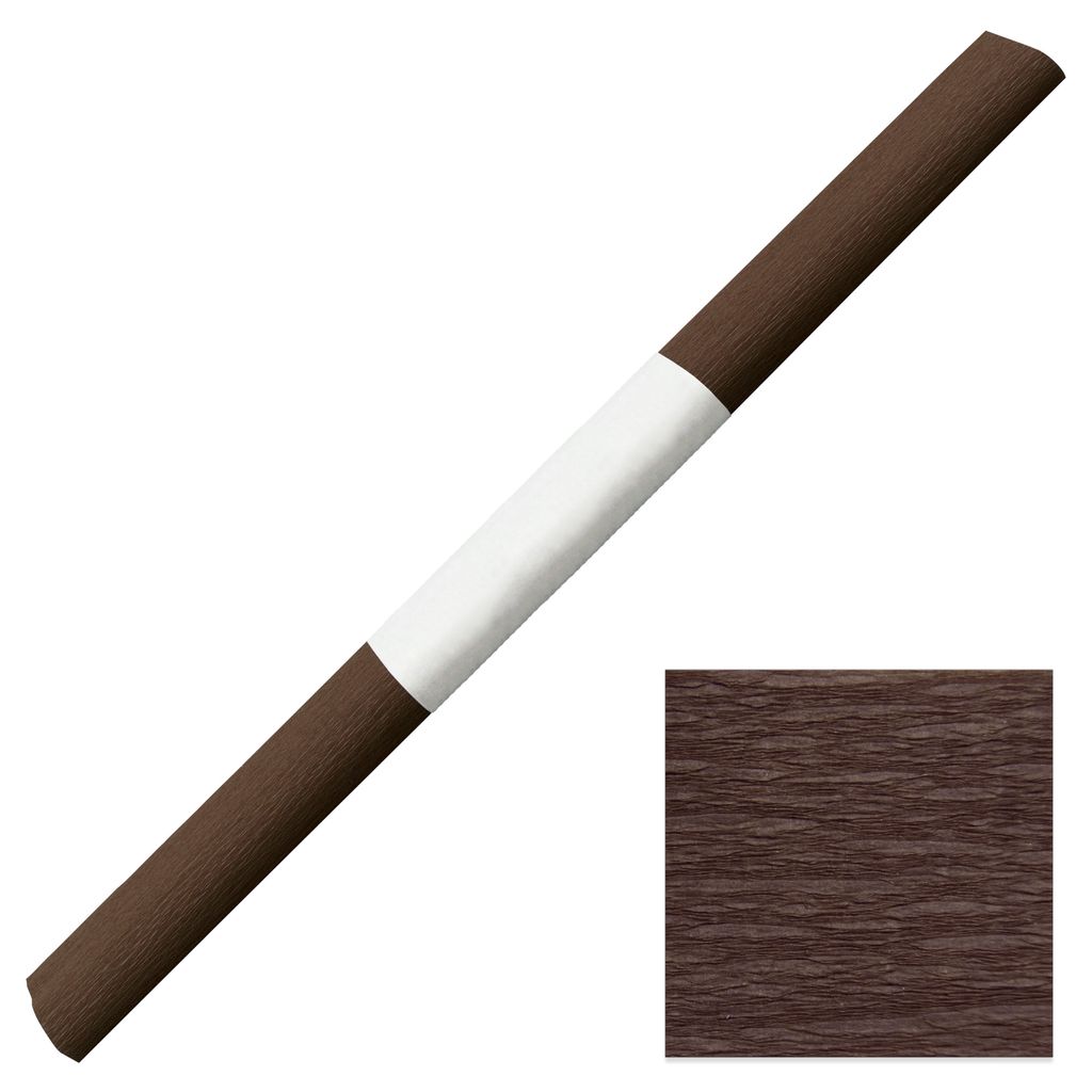 Aquarola Krepppapier wasserfest 50x250cm - 1 Rolle mit Banderole braun farbfest