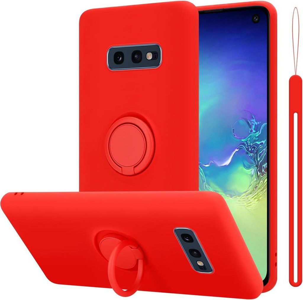 Cadorabo Hülle für Samsung Galaxy S10e Schutz Hülle in Rot Handyhülle TPU Etui Case Cover