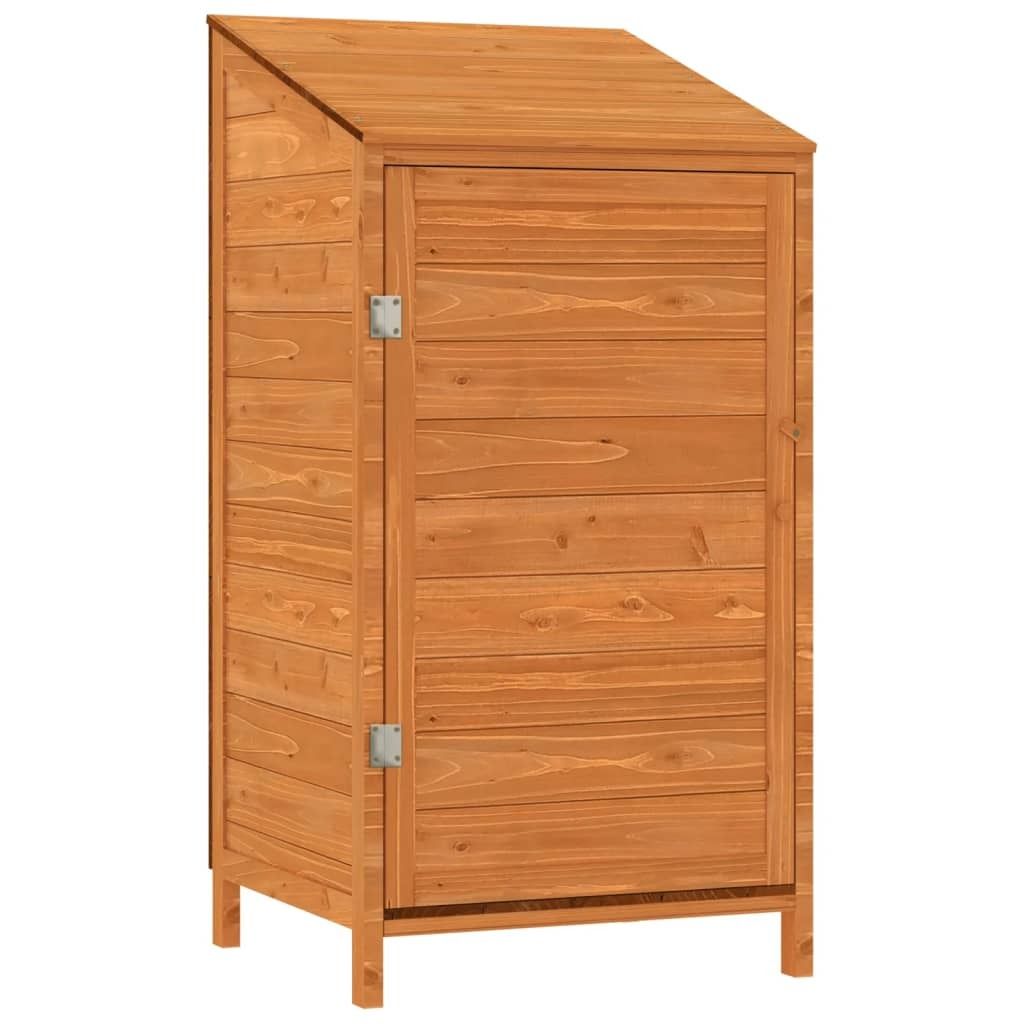 Capanno da Giardino Marrone 55x52x112cm Legno Massello di Immagine del prodotto 