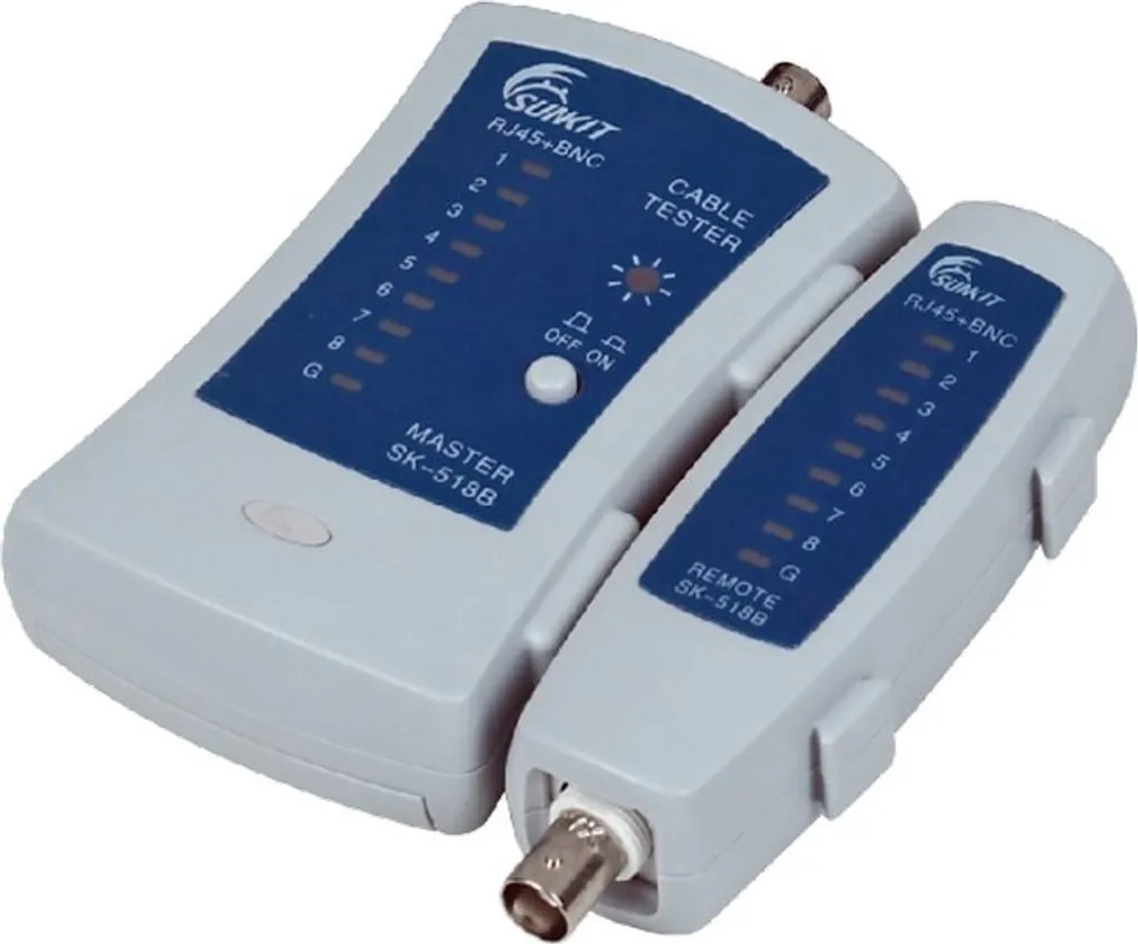 Tester PoE Alantec NI007 Blu/Grigio - Verifica Cavi LAN e Telefono