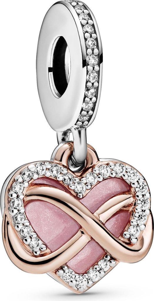 Pandora Funkelndes Unendlichkeits-Herz Charm-Anhänger Produktbild 