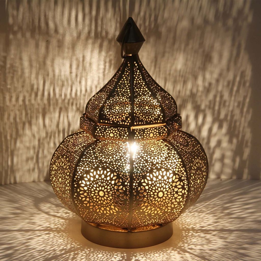 Orientalische Bodenlampe Gohar Handgefertigt 30 cm Höhe, 18 cm Durchmesser