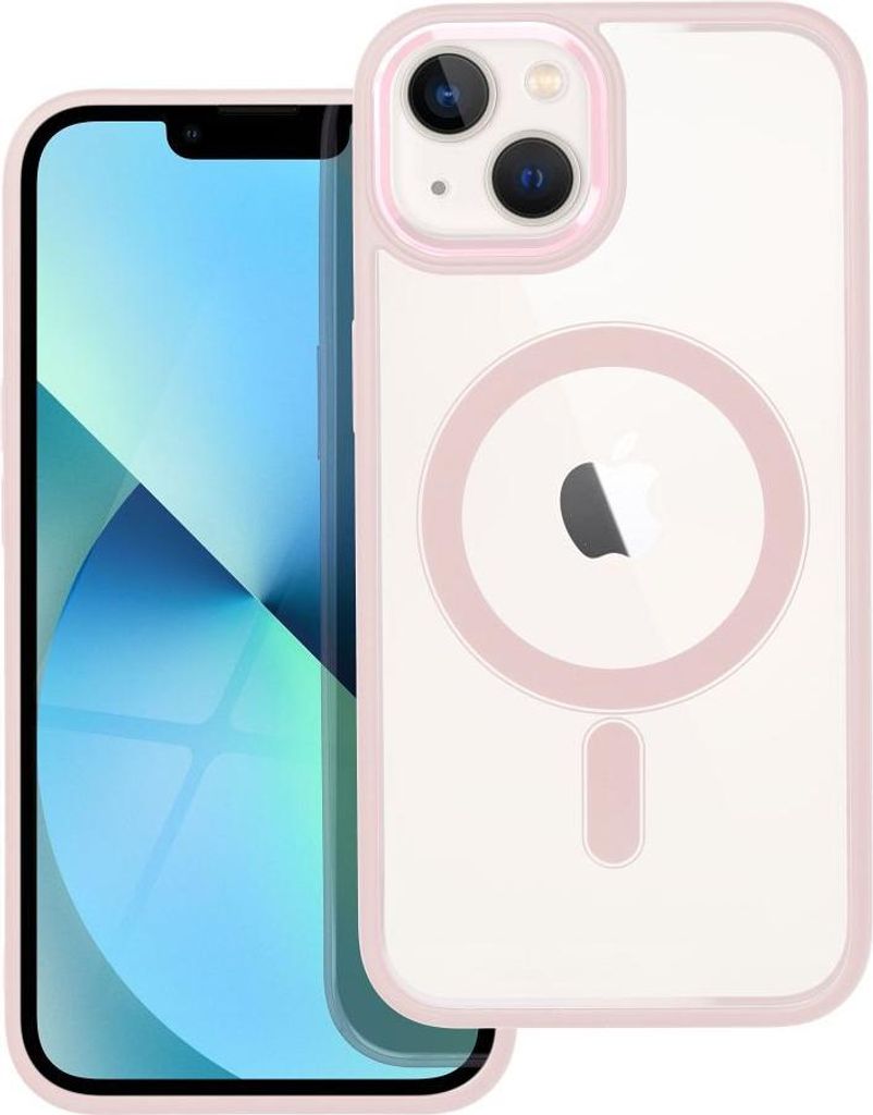 Case passend für iPhone 13 Color Edge Mag Cover kompatibel mit MagSafe pink