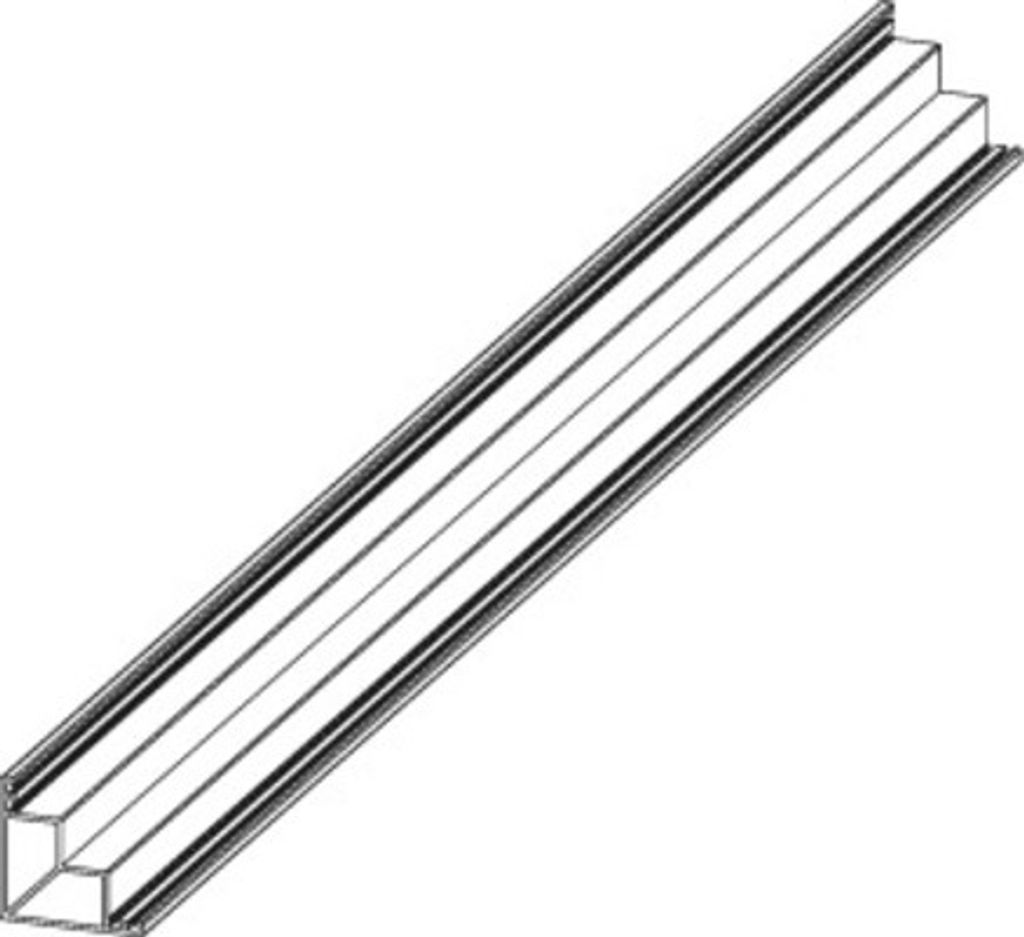 Abdeckprofil Osmo Alu-Cladding Rhombus 6,1 x 200 x 6,1 cm anthrazit
