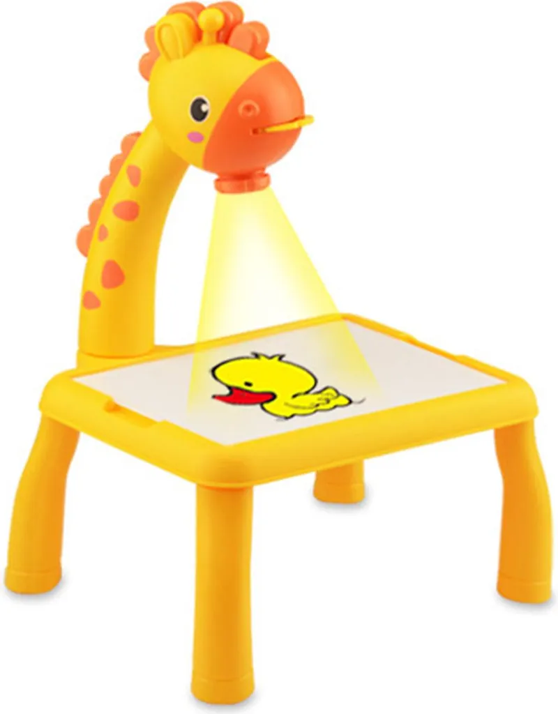 Projecteur de dessin enfant petit chevreuil jaune avec effets sonores