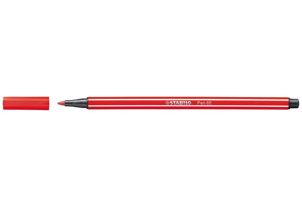 Premium-Filzstift - STABILO Pen 68 - Einzelstift - carmin Produktbild 
