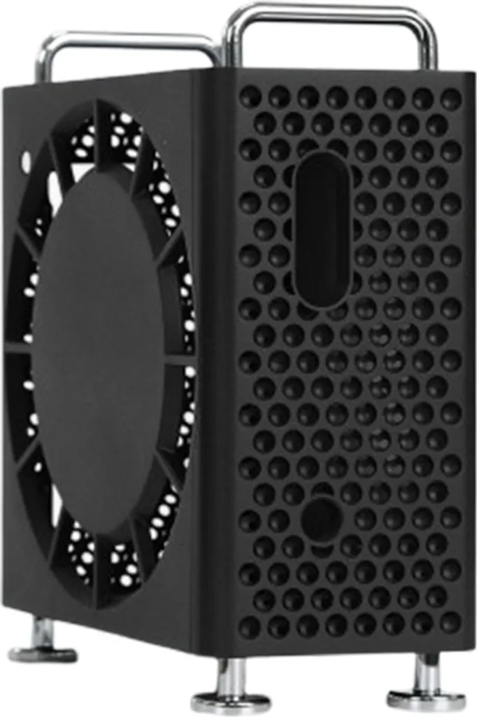 Boîtier Mac mini M4 avec support aéré pour dissipation thermique Noire