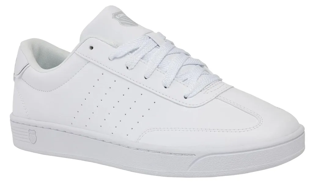 Chaussures K-Swiss Court Balboa Homme 42 Blanc - Idéal pour Look Casual Chic