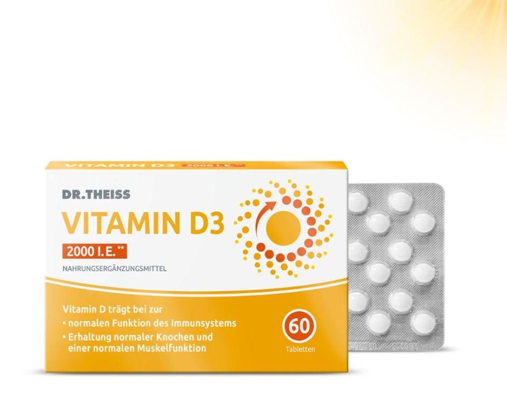 Dr.Theiss Vitamin D3 Tabletten 2000 I.E. 60 St