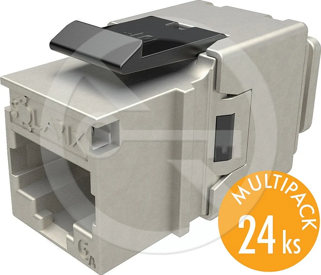 Keystone CAT6A Quick Cut Solarix STP Blindage Intégral Noir x24 Unités