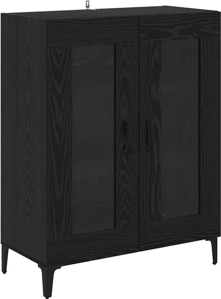SYFAX™ Mobile Contenitore Rovere Nero 69,5x34x90 - Ufficio e Home Office