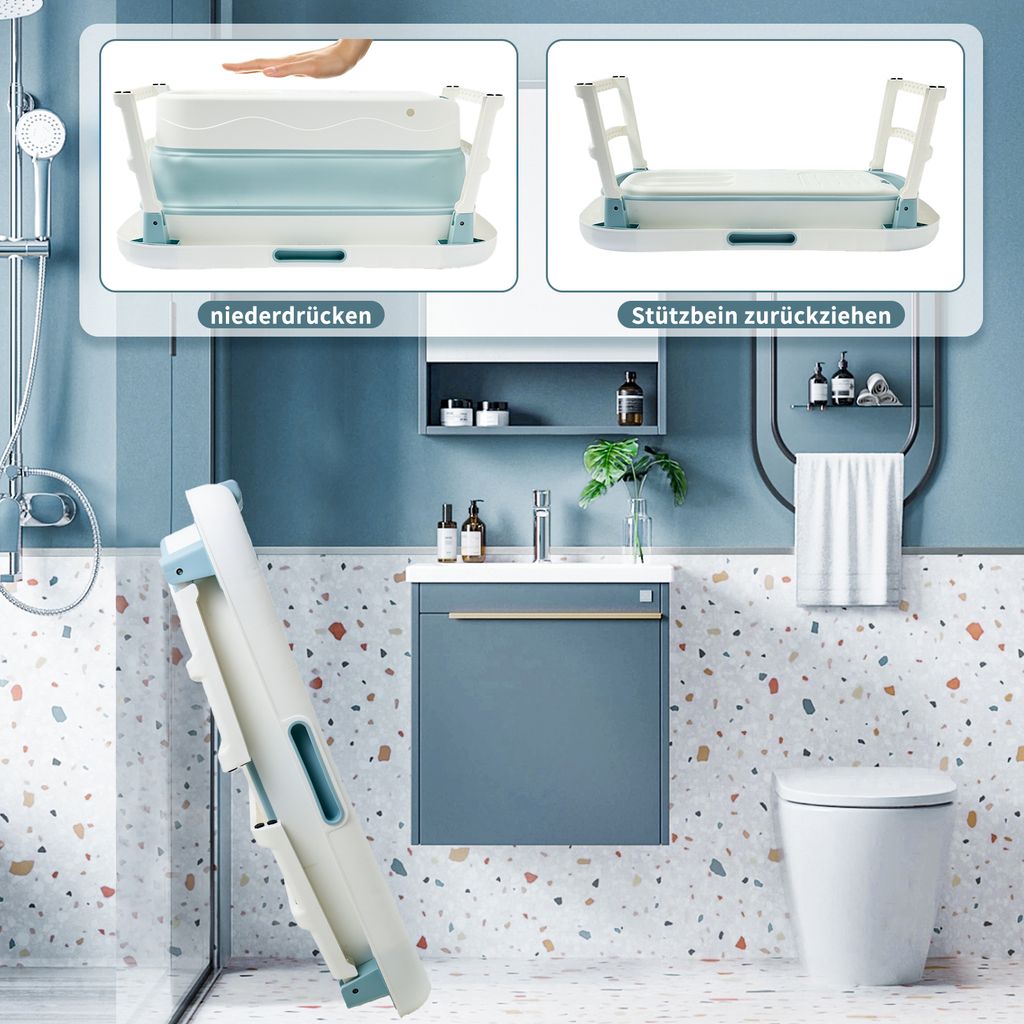 Schwänlein® Faltbare Badewanne für Erwachsene, ideal für Produktbild 5