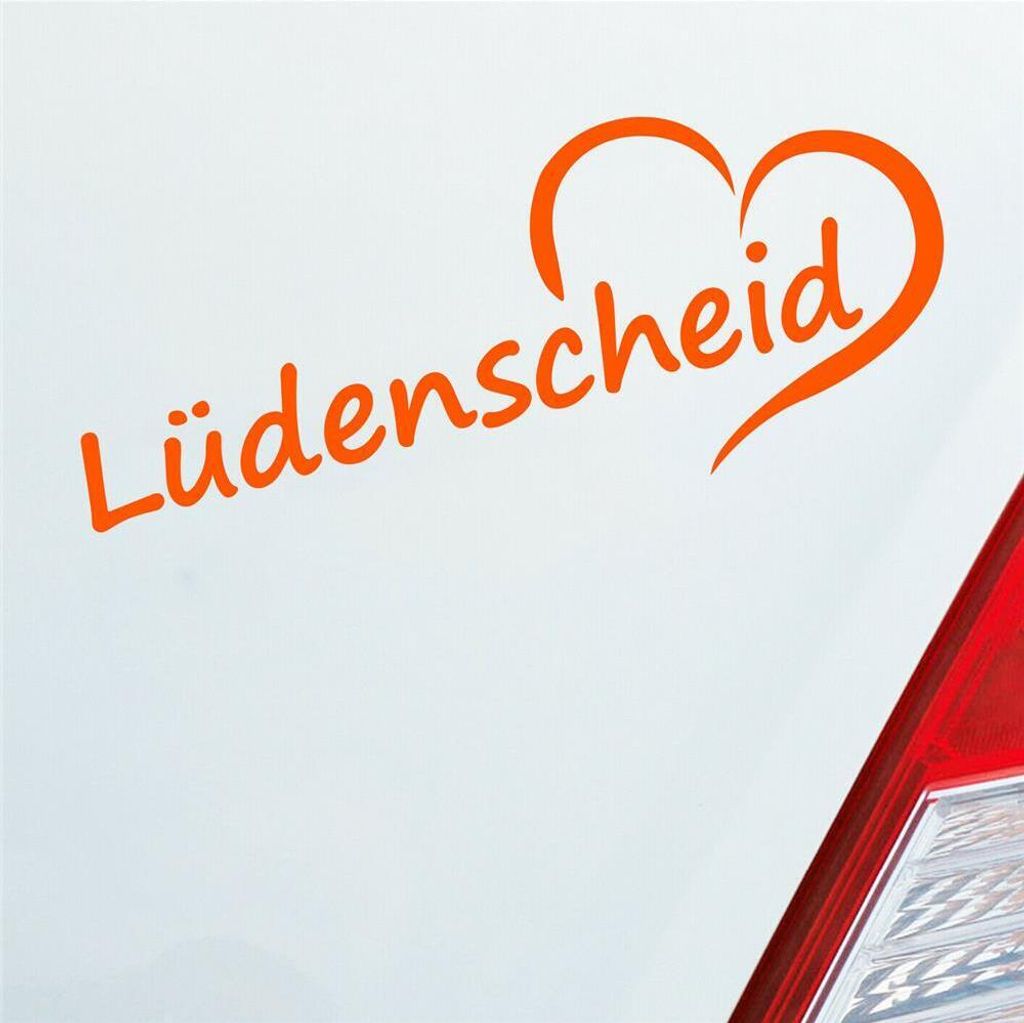 Auto Aufkleber Lüdenscheid Herz Stadt City Liebe Love Produktbild 