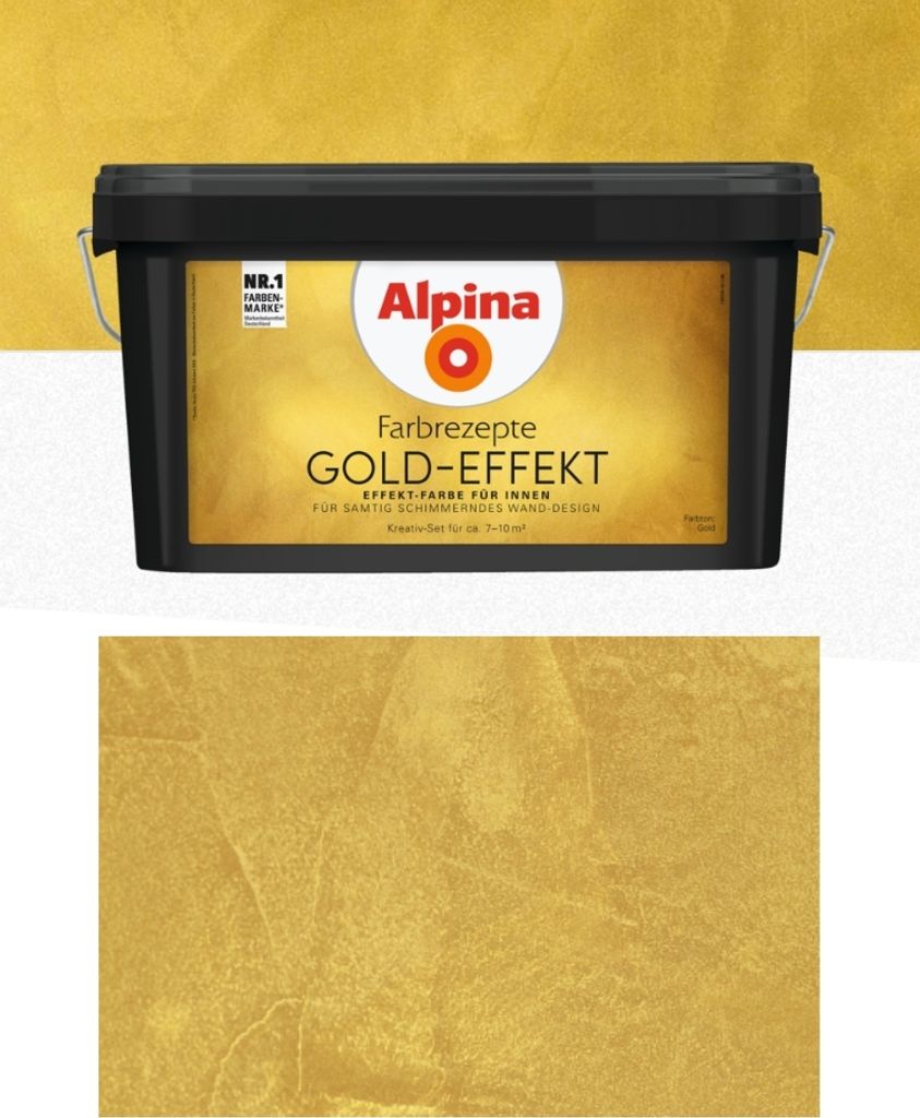 Alpina Farbrezepte GOLD-EFFEKT Set Produktbild 