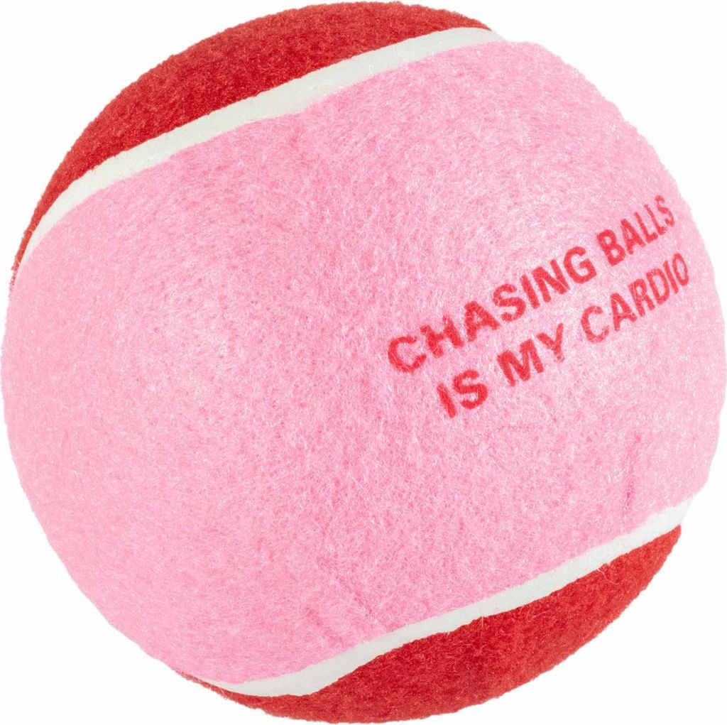 Coockoo Hundespielzeug Tennisball Chase Me rot/rosa