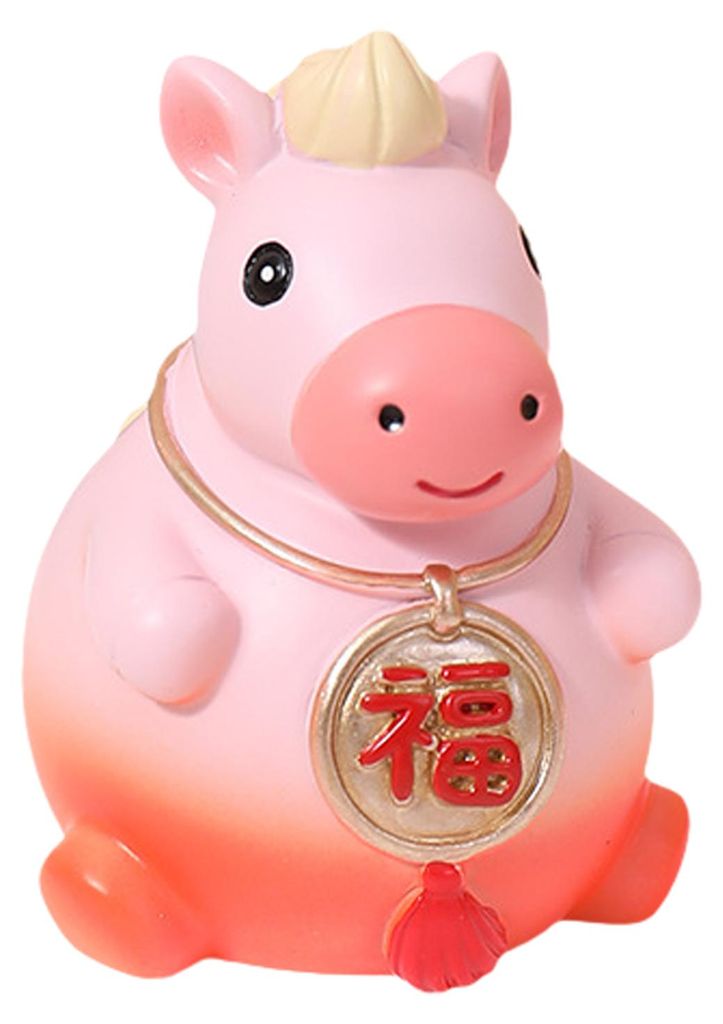 Cartoon-Pferdefigur bringt Glück und Wohlstand, Mini-Pferdestatue, federndes Pferde-Fidget-Spielzeug, Neujahrsdekoration