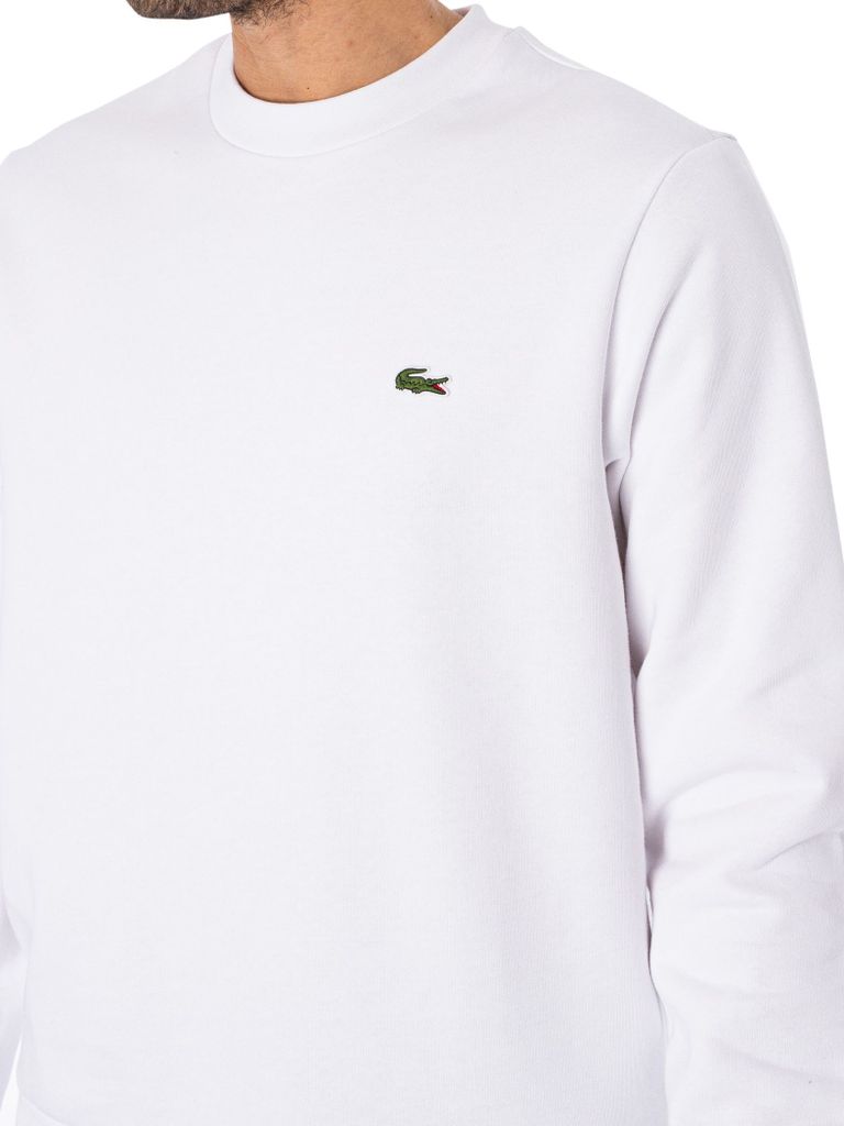 Lacoste Bio Baumwolle Fleece Crew Pullover Herren Produktbild 13