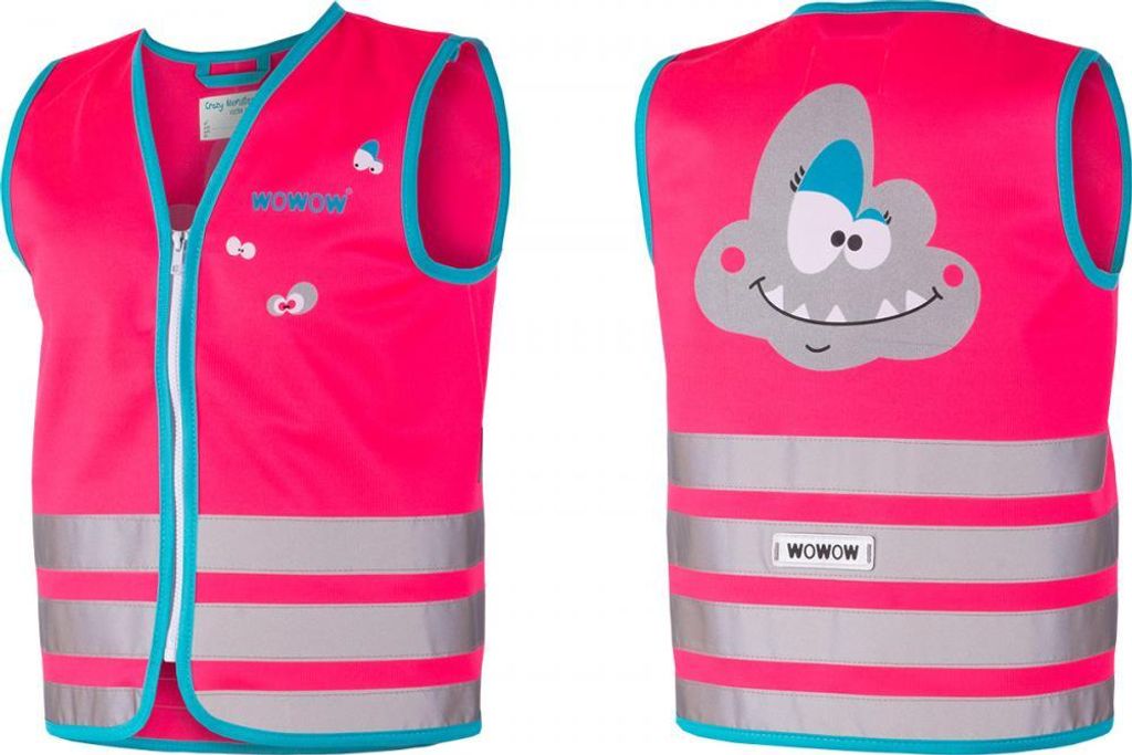 Wowow Sicherheitsweste Crazy Monster Jacket für Kinder, WOWOW, Größe S, pink