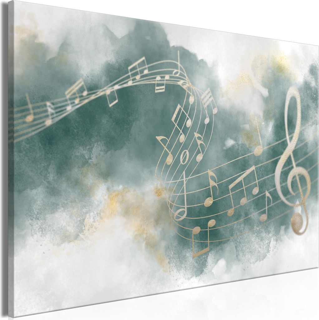 Italienischer Leinwand Leinwandbild - Melody of the Psalm (1 Part) Wide 90x60 cm Abstrakt i-C-0184-b-a