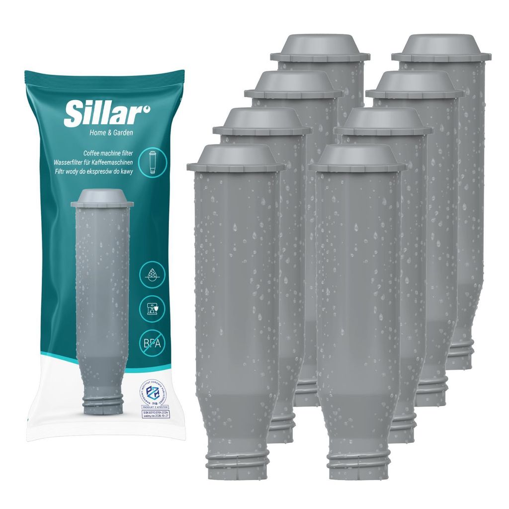 Zestaw 8 filtrów do wody Sillar do ekspresów Krups, Nivona Zdjęcie produktu 