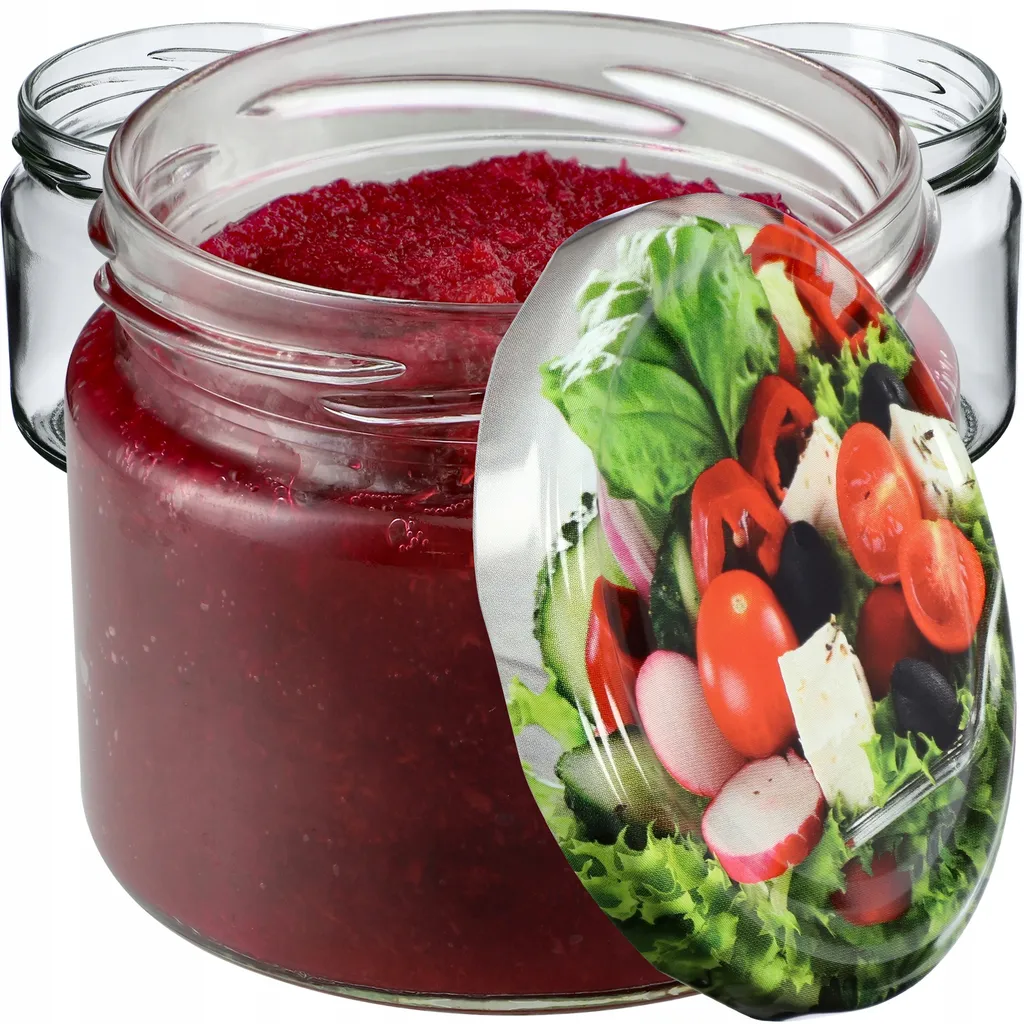 Set Vasetti KADAX Sonka 330ml - 10 Barattoli Vetro per Conserve Fai-da-te