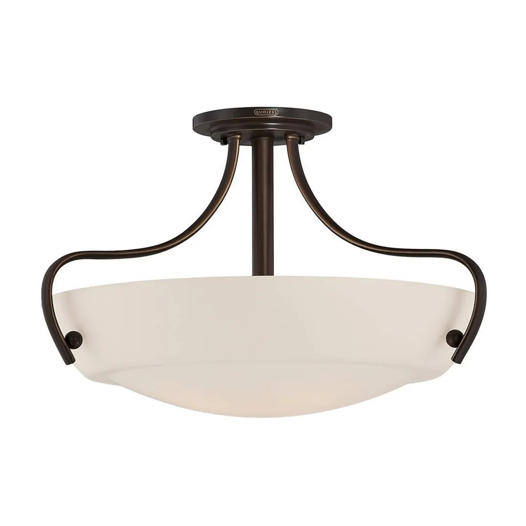 Grand Plafonnier Classique en Bronze pour Salon et Chambre E27