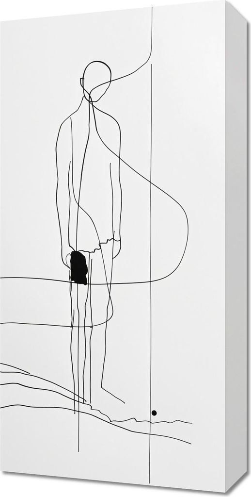 Bild 30x60cm Einsame Wanderung