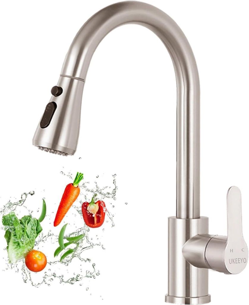 Wasserhahn Küche, Hochdruck Küchenarmatur mit Produktbild 