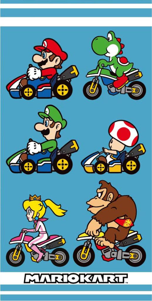 Mario Badetuch mariokart 70 x 140 cm Produktbild 