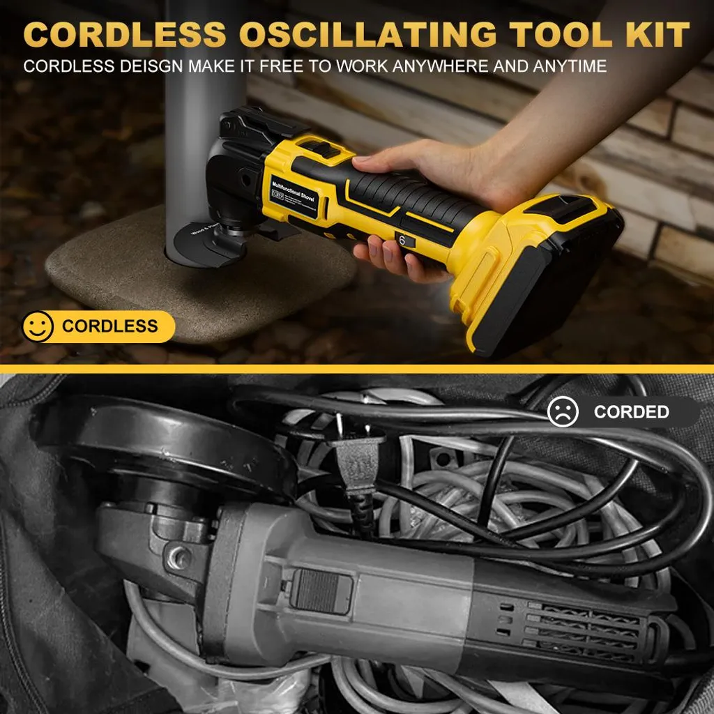 Multitool oscillant 18V avec variateur de vitesse et fixation rapide - 2