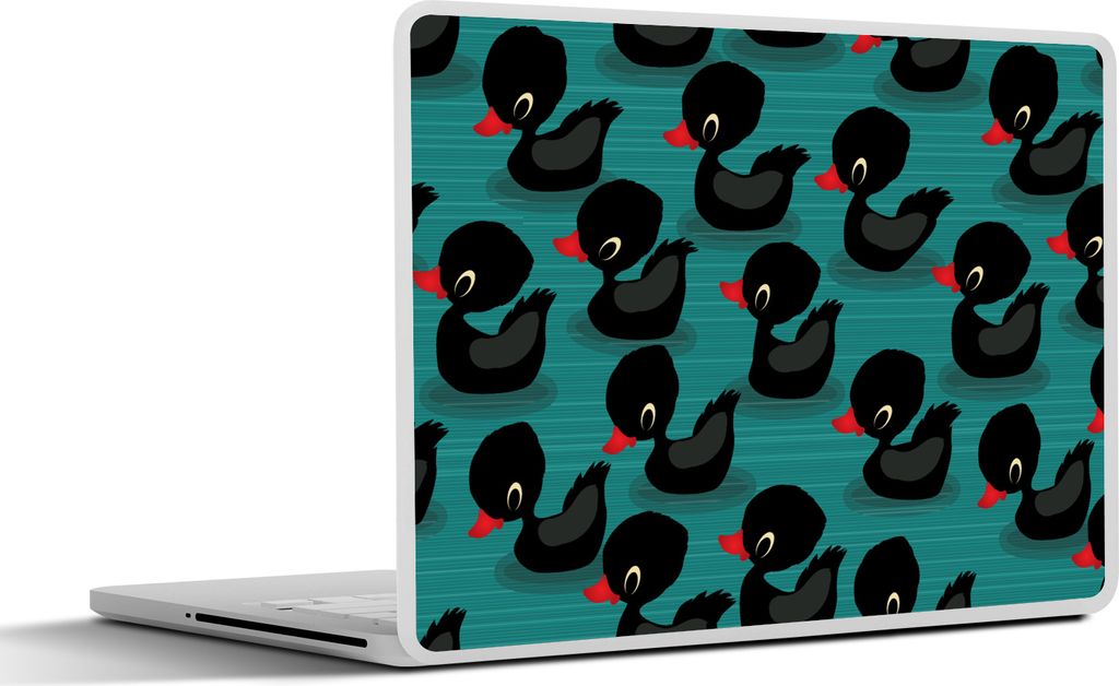 MuchoWow Laptop Aufkleber Sticker Cover Ente - Baby - Schnittmuster 36.5x27.5 cm - Laptop-Sticker