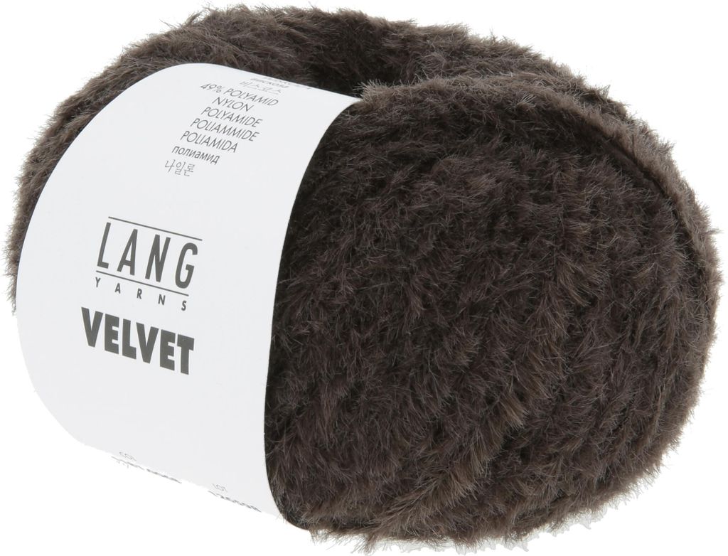 Lang Yarns - Velvet 0068 dunkelbraun
