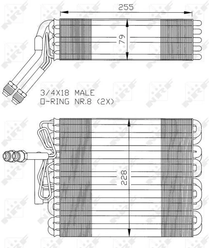 Évaporateur Climatisation pour Toledo I et Passat 35I - OE 357820103