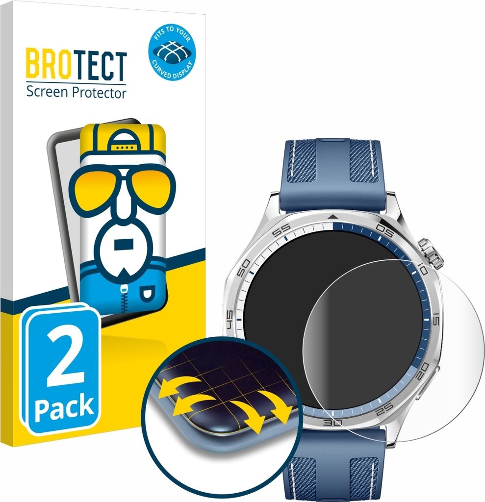 2x BROTECT Fullscreen Schutzfolie für Huawei Watch GT 5 / Produktbild 
