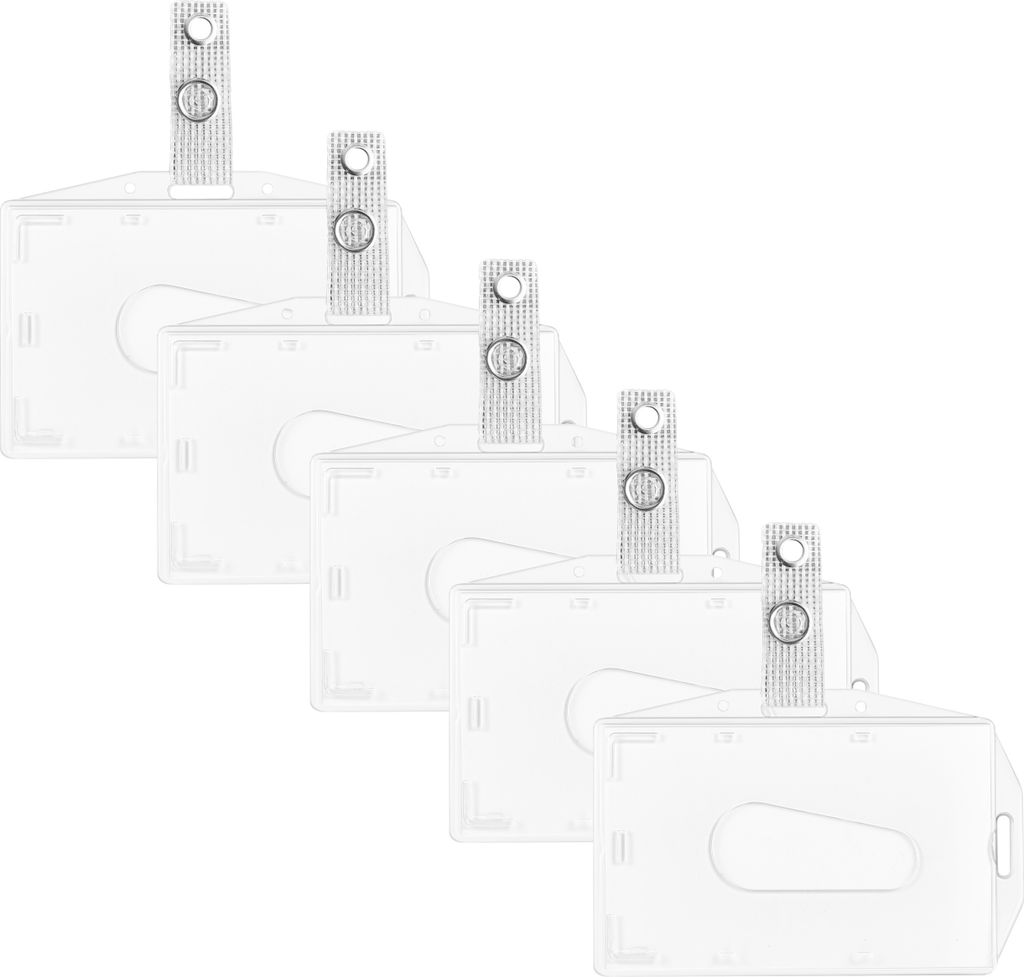 WEBBOMB 5x Ausweishüllen transparent Kartenhalter Produktbild 