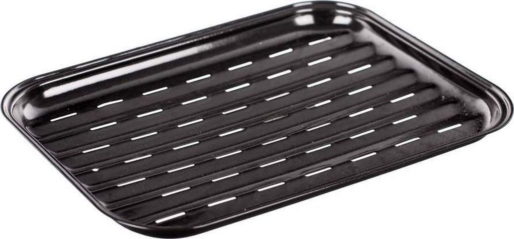 Grillschale, Grillrost, Stahl, emailliert, wiederverwendbar 35x24 cm