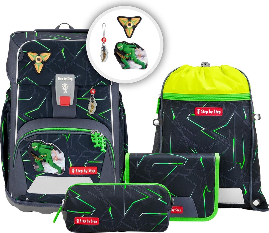 Hama GmbH & Co.KG GIANT Schulranzen-Set ''Ninja Kimo'', Produktbild 