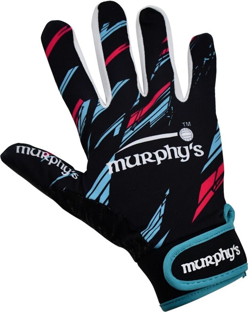 Murphys - Herren/Damen Unisex Gaelic Football Handschuhe - Latex RD3192 (XL) (Schwarz/Blau/Pink)