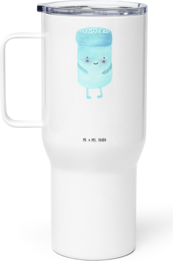 Mr. & Mrs. Panda Thermobecher Beste Freunde Salz - Weiß - Geschenk, thermosbecher, Teetasse, Teebecher, Fehlende Keywords, Trinkgefäß, Lustige S...