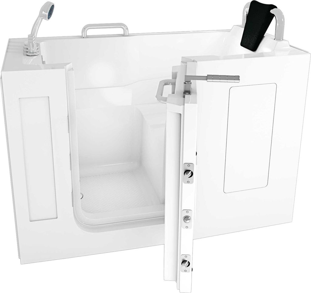 Sitzbadewanne Senioren Wanne Sitzwanne mit Tür S07-TH-B-R 140x76cm