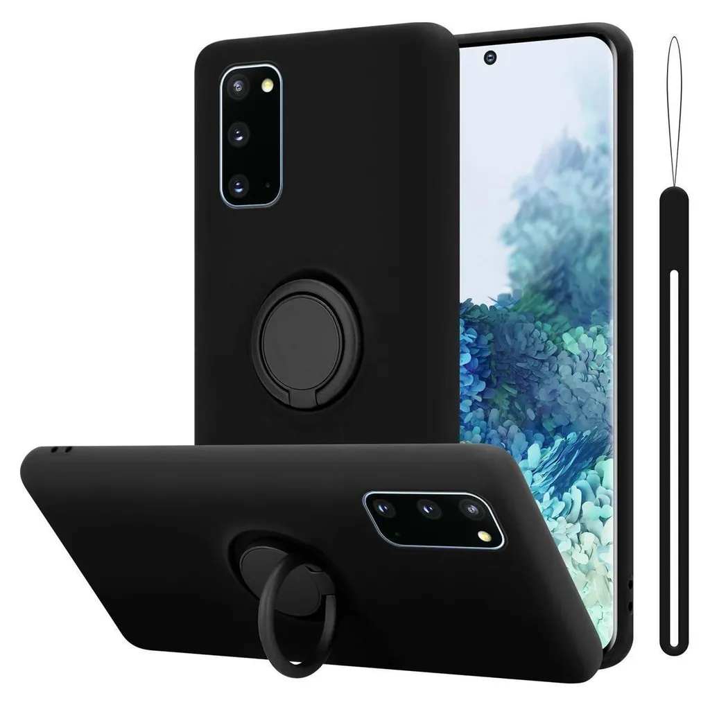 Cadorabo Cover Nero S20 - Custodia Protettiva Elegante in Morbido TPU