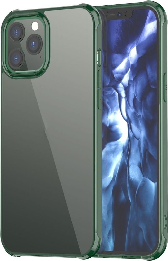 Mobigear Crystal iPhone 12 Pro Max Hülle Hardcase Backcover - Transparent / Grün