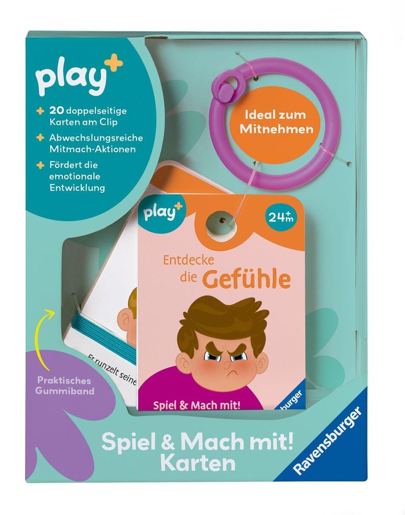 Play+ Spiel & Mach mit! Karten: Entdecke die Gefühle - ab 2 Jahre