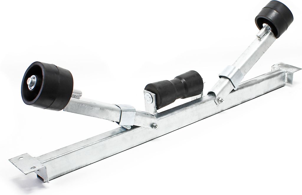 Wiltec Pendelrolle 111 cm, Sliphilfe für Boote bis 1000 kg, Sliprollen für Bootstrailer, Zentrierhilfe aus Stahl, Kielrolle mit verstellbarer Win...