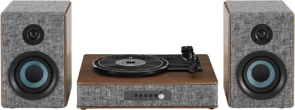 Tourne-disque Crosley Aria Gris avec haut-parleurs et Bluetooth intégré