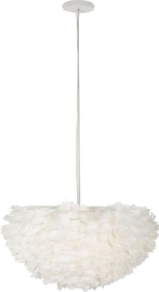 Plafonnier blanc moderne Ø 60 cm Mauro Ferretti E27 pour grand salon