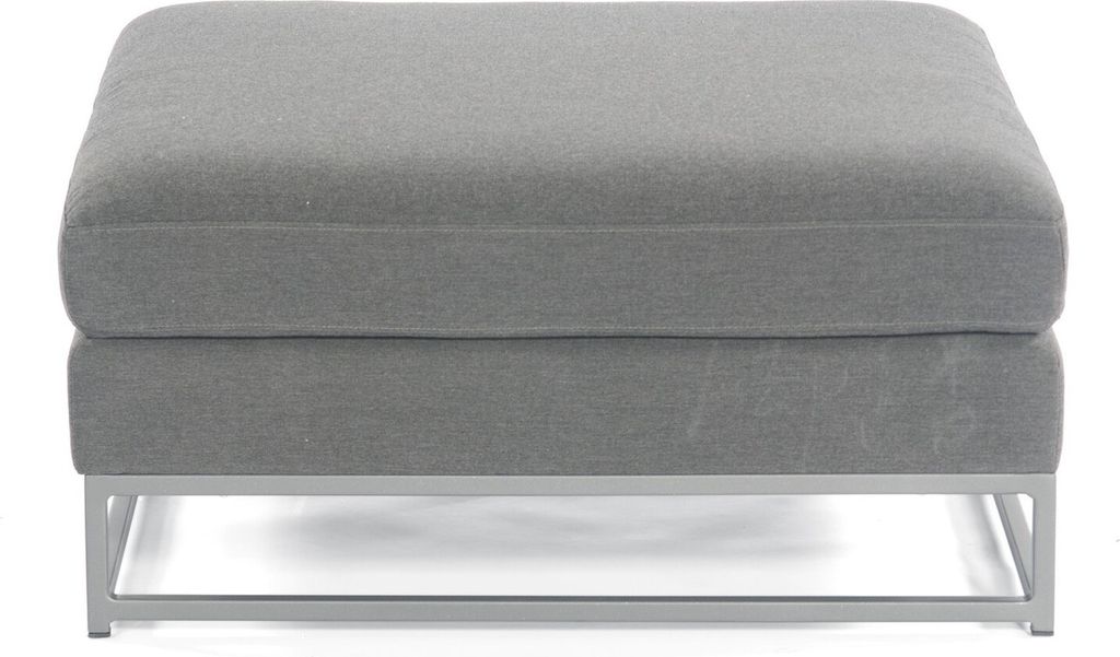 Sonnenpartner Unique Lounge-Hocker mit Kissen anthrazit Loungesessel Sunbrella
