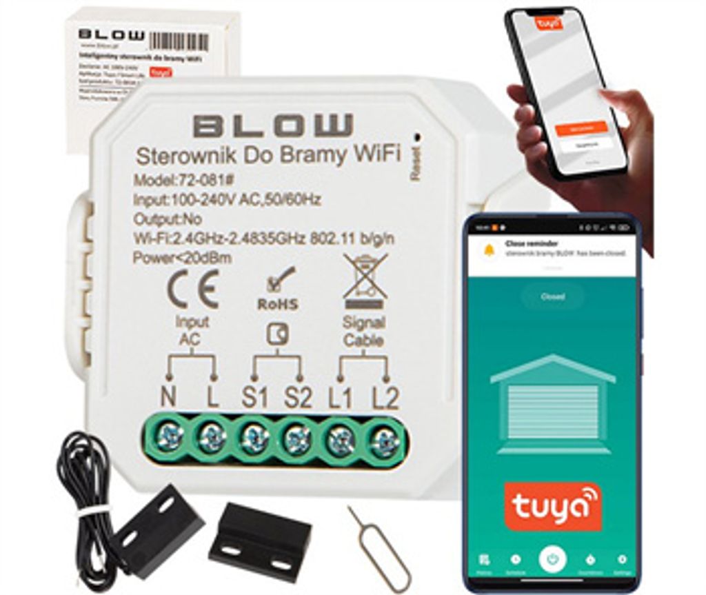 Smart dálkové ovládání pro vrata a brány BLOW 72-081,  WiFi Obrázek produktu 