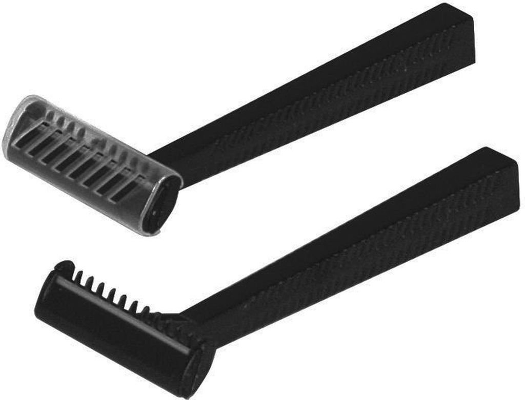 1000 Einmalrasierer Unigloves - schwarz - Einschneidig - 10 x 100 Stk.