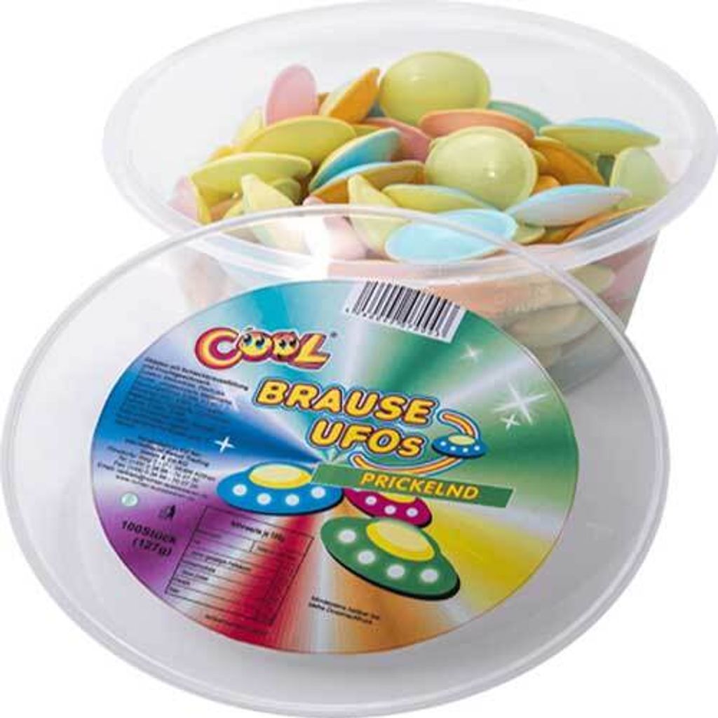 Fajne musujące mini wafelki Ufo z nadzieniem sorbetowym 100 Zdjęcie produktu 